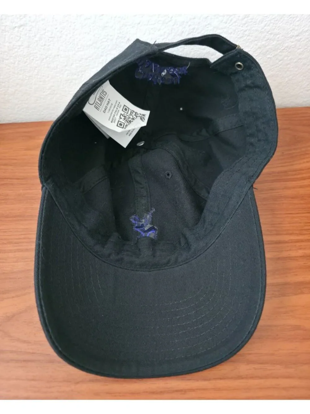 Chateau Marmont Hotel x Atlantis Black Mid Visor Adjustable Strap Dad Hat Cap - Picture 6 of 8